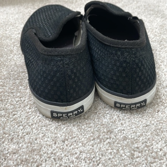 Sperry Seaside Perforated Emboss Suede Slip on Sneaker - Picture 4 of 9